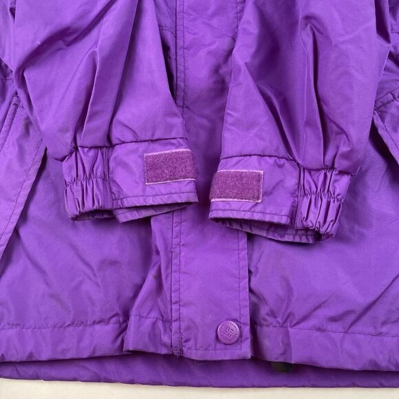 Vintage Columbia Long’s Peak Interchange Jacket Women’s M Waterproof 90’s Purple - Picture 12 of 12